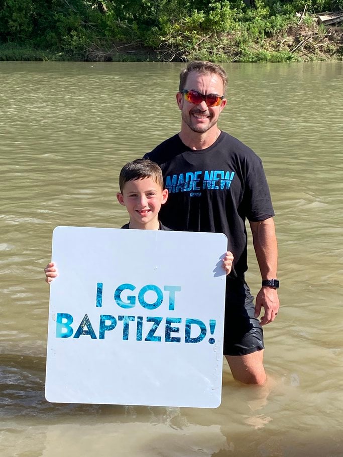 I got baptized in the river