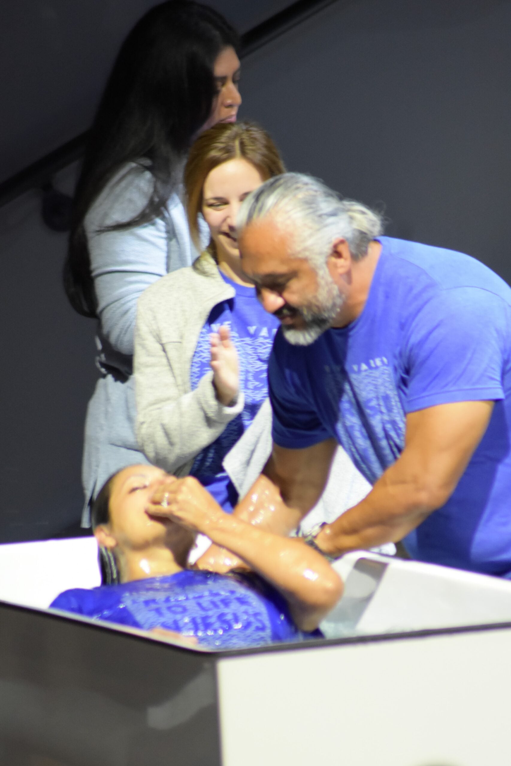 Easter baptism at River Valley Church